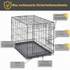 Single-Door Folding Metal Dog Crate, 76 cm, Enhanced Security, Leak-Proof Pan, for Medium Breeds view 4