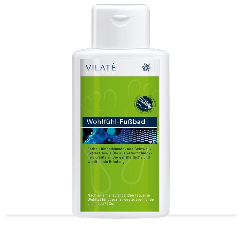 Vilat Revitalizing Foot Bath for Tired Legs and Rough, Strained Feet, 250 ml