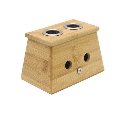 Winterworm Bamboo Moxa Box, Two-Hole