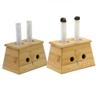 Winterworm Bamboo Moxa Box, Two-Hole view 4