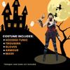 California Costumes Women's Sexy Ninja—Black/Red, X-Small view 4