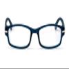 FILTRAL Premium Rectangular Full-Rim Plastic Reading Glasses with Spring Temples, Dark Blue, +3.50 D, F4541156 view 2