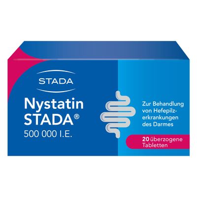 STADA Nystatin 500,000 IU Coated Tablets, 20 Count