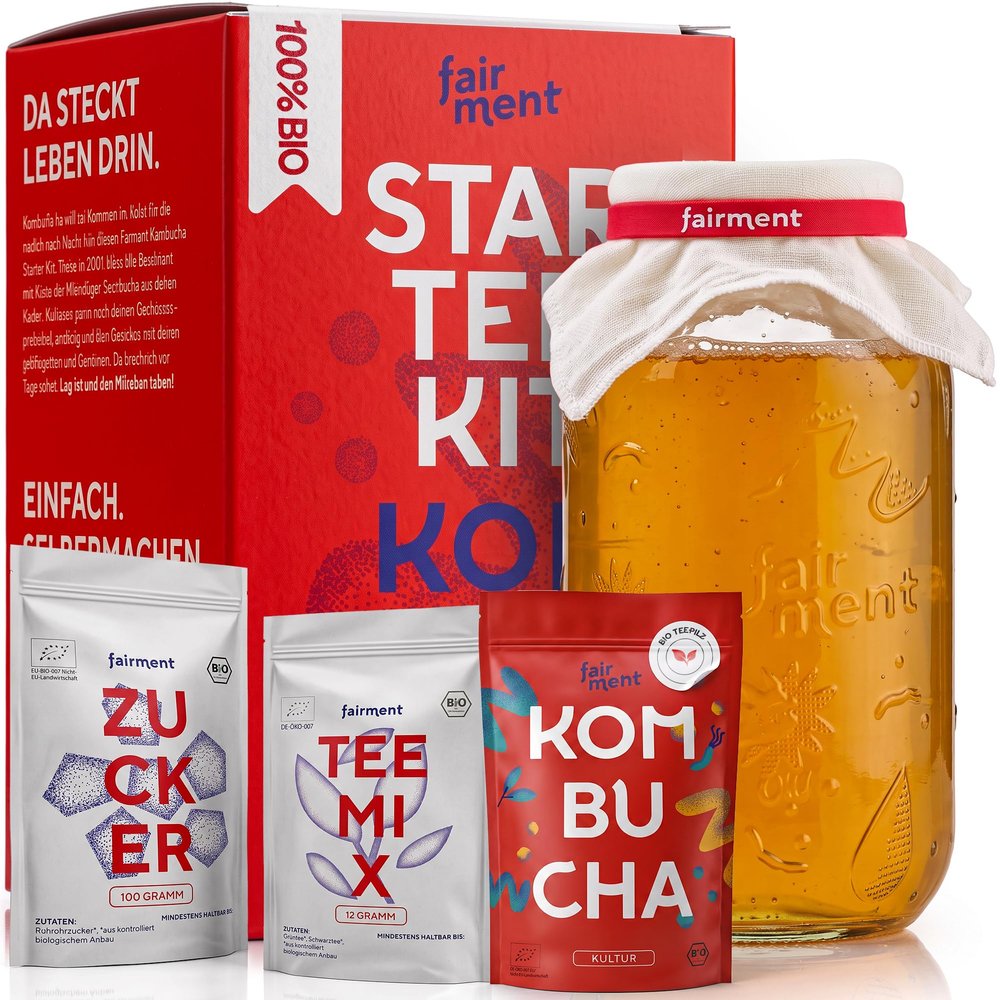 fairment Kombucha Starter Kit – Make Kombucha Tea at Home