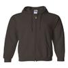 Heavy Blend 50/50 Full-Zip Hooded Sweatshirt (G186), Dark Chocolate, L (12 pieces) view 1