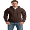 Heavy Blend 50/50 Full-Zip Hooded Sweatshirt (G186), Dark Chocolate, L (12 pieces) view 2