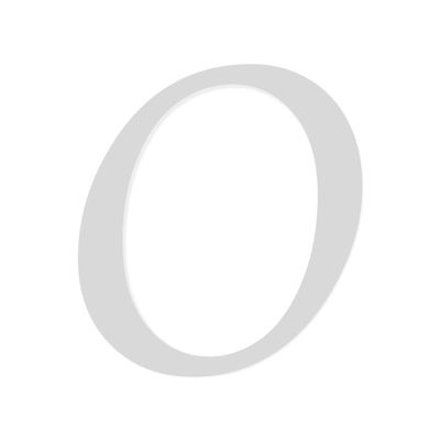Btic GmbH Light Gray Acrylic Letters - MT, 3 mm, Custom Text, 10 cm, Uppercase O