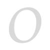 Btic GmbH Light Gray Acrylic Letters - MT, 3 mm, Custom Text, 10 cm, Uppercase O view 1
