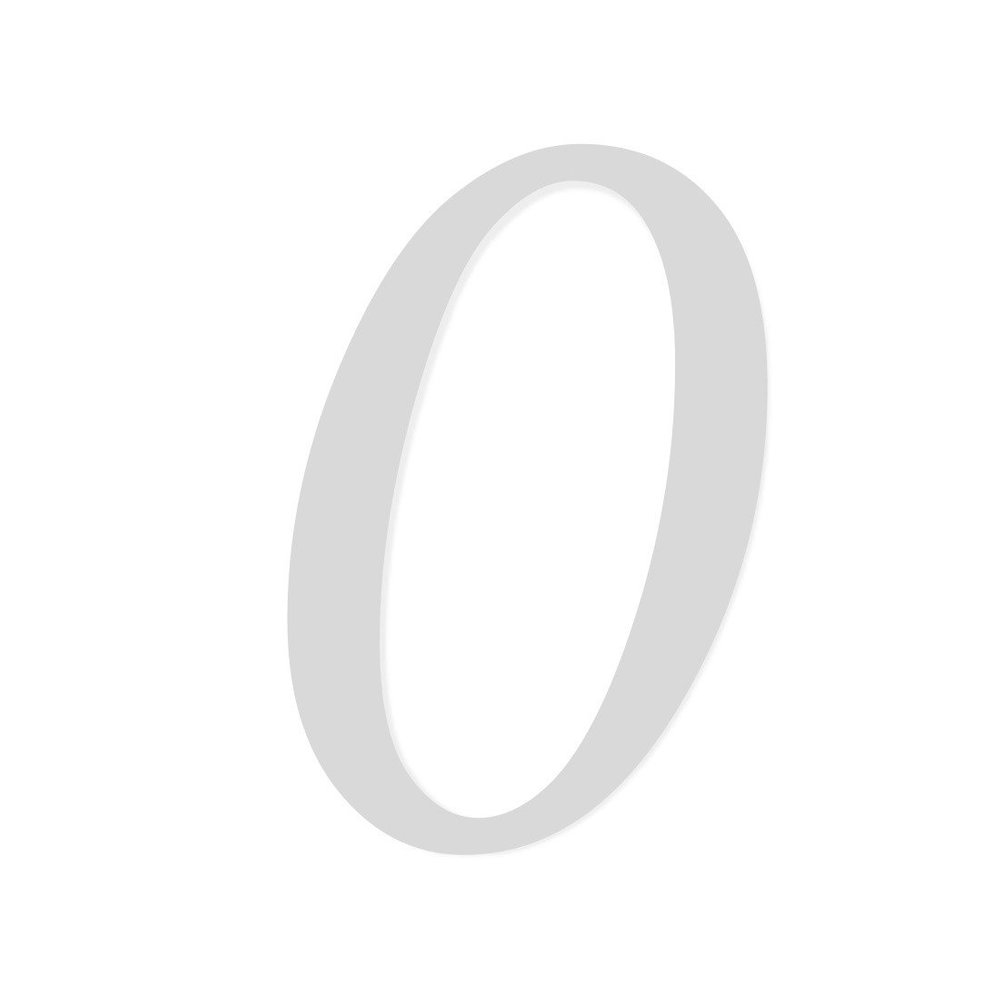 Plexiglass Number 0, Light Gray, 3 mm Acrylic, 10 cm Height