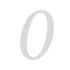 Plexiglass Number 0, Light Gray, 3 mm Acrylic, 10 cm Height view 1