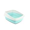 Catit Cat Litter Box with Rim, 38 x 48 x 19cm, Blue/Grey view 2