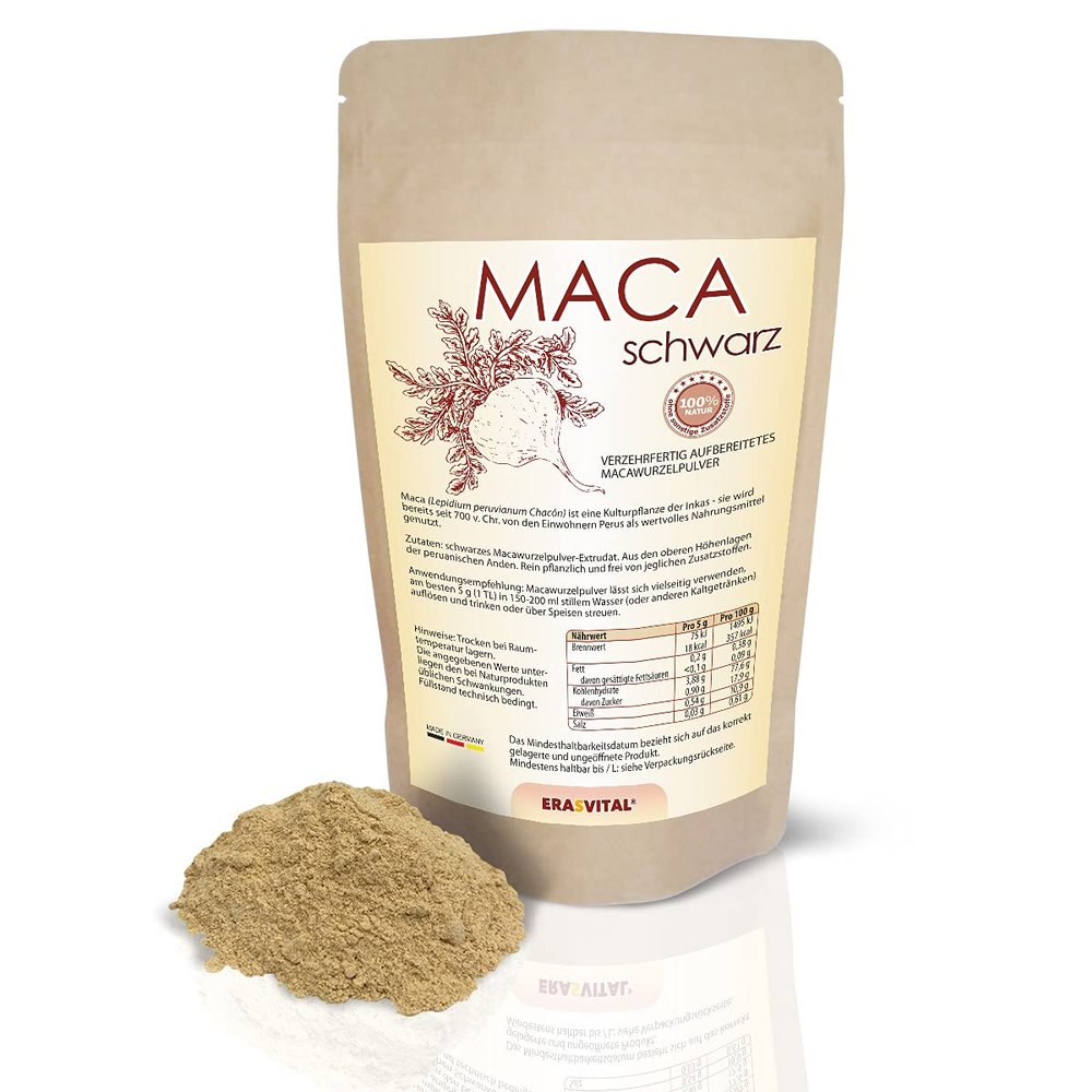 Black Maca Root Powder, Gelatinized Extrudate, 500 g