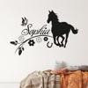 GRAZDesign Personalized Horse Wall Decal with Name for Girls’ Rooms view 3