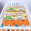 BabyLux Baby Bedding Set, 2-Piece, 90 x 120 cm, Orange Sheep view 2