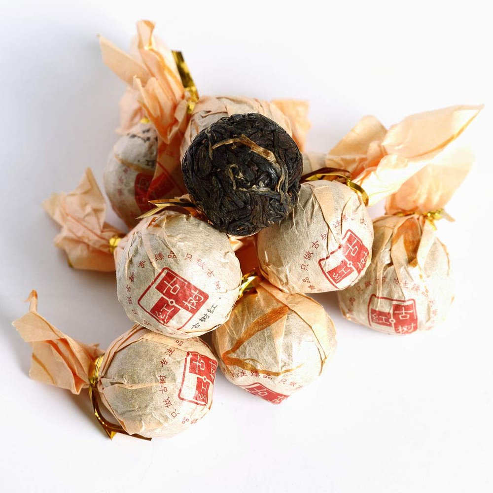 GOARTEA Dianhong Black Tea 250 g / 8.8 oz Supreme Yunnan Fengqing Dian Hong Handmade Dragon Pearl Chinese Black Tea