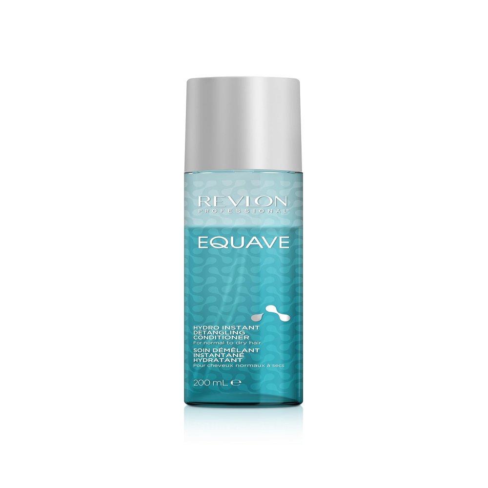 REVLON PROFESSIONAL EQUAVE Hydro Instant Detangling Conditioner, 200 ml, Leave-In Spray Conditioner for Normal to Dry Hair with 2-Phase Formula and Heat Protection