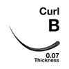 EMILYSTORES Silk Mink Eyelash Extensions, 0.07 mm, B Curl, 8 mm, 1 Tray view 2