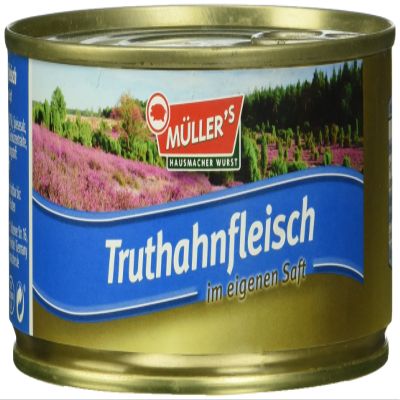 Müller's Turkey Meat in Its Own Juice, 6-Pack (6 x 300 g)