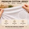 Dudu N Girlie Fitted Sheet for Single Bed, Jersey Cotton, 65 x 95 cm, Cream view 4