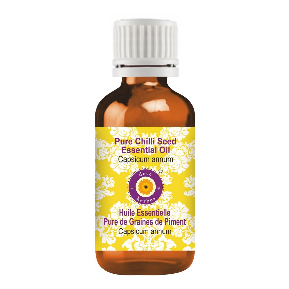 Deve Herbes Pure Chili Seed Essential Oil (Capsium annum), 50 ml