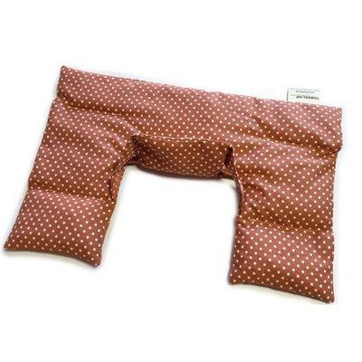 Theraline Cherry Pit Neck Pillow, Design 56 Dots, Marsala