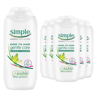 Simple Kind to Hair Gentle Care Conditioner, 200 ml, 6-Pack