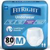 Medline Right-Fit Super Protective Underwear, Medium, 80 Count view 1