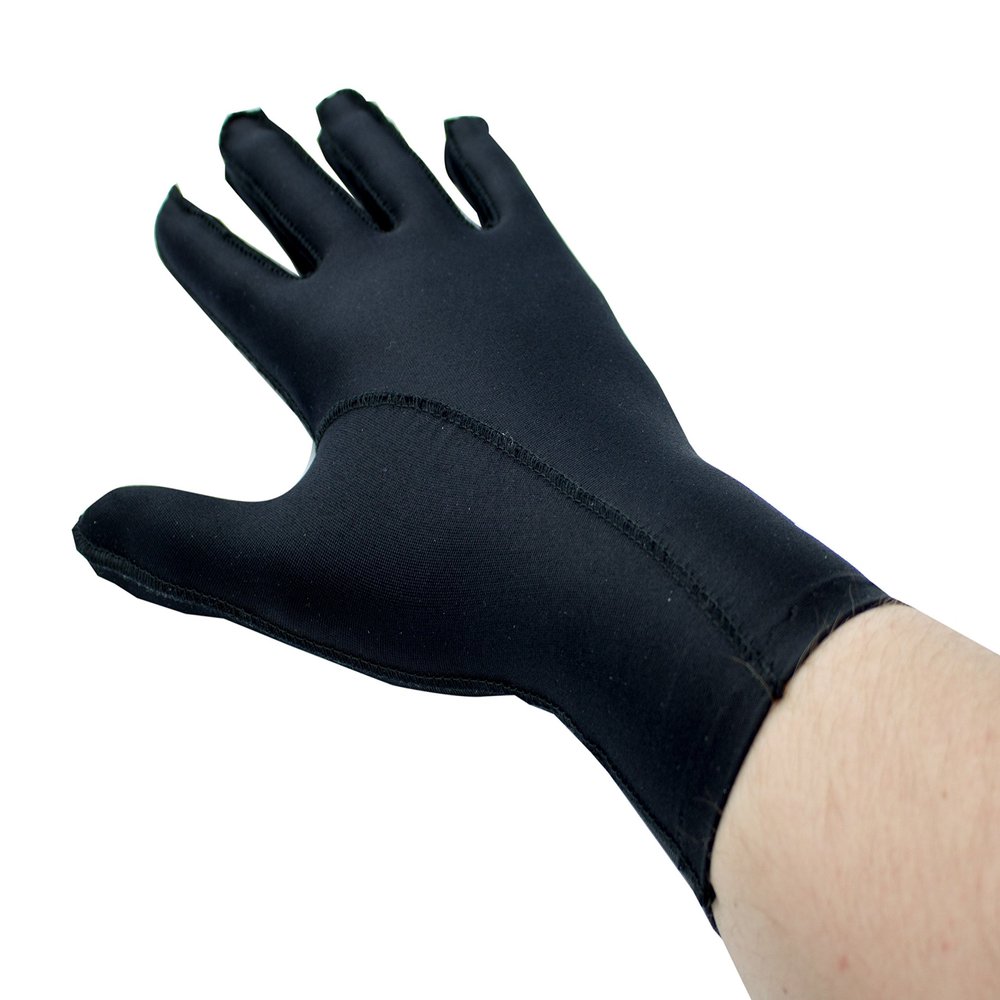 EDEMA Light Full-Finger Compression Glove, Medium, Black