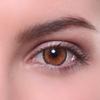 Matlens EOS Brown Prescription Colored Contact Lenses, Big Eyes Cat-Eye Circle Lenses view 2