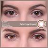 Matlens EOS Brown Prescription Colored Contact Lenses, Big Eyes Cat-Eye Circle Lenses view 4