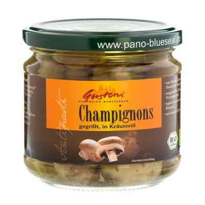 Gustoni Organic Grilled Mushrooms in Herb Oil, 190 g