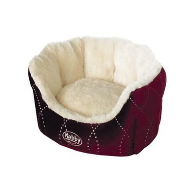 Nobby 60587 Ceno Oval Comfort Bed, Wine Red