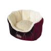 Nobby 60587 Ceno Oval Comfort Bed, Wine Red view 1