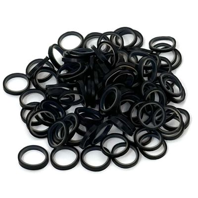 Black Dog Hair Ties 100 pcs