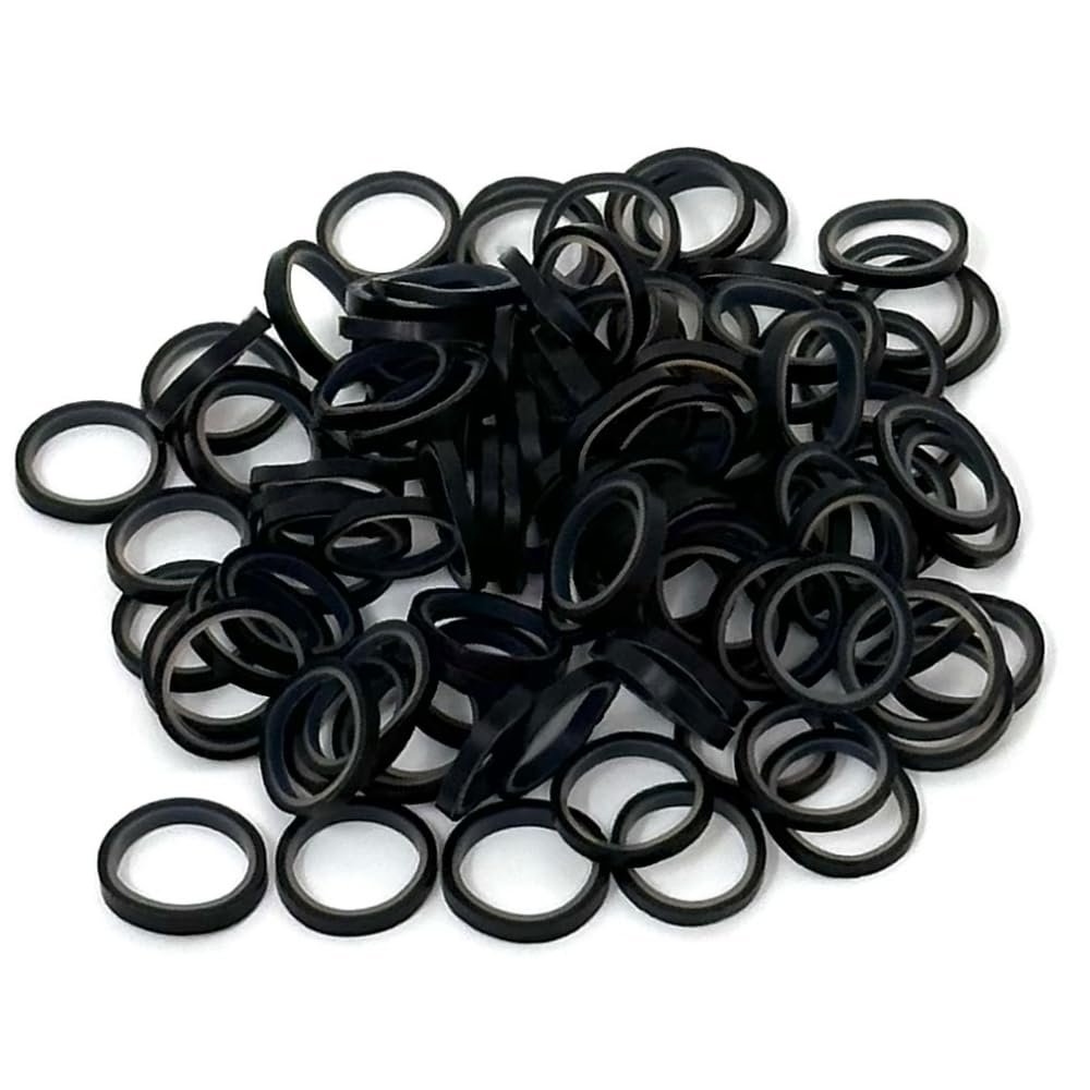 Black Dog Hair Ties 100 pcs