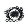 Black Dog Hair Ties 100 pcs view 3