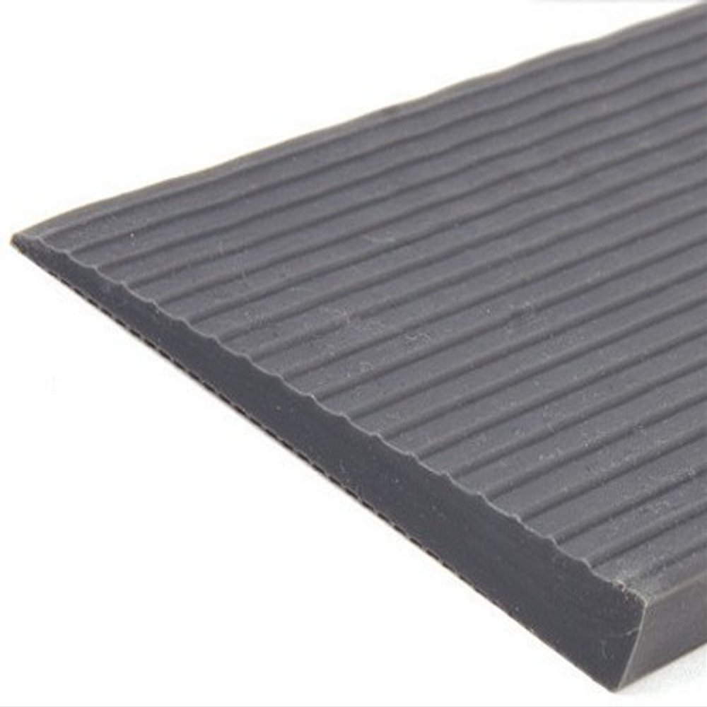FabaCare Rubber Threshold Ramp, Gray, 28 mm x 200 mm x 1000 mm