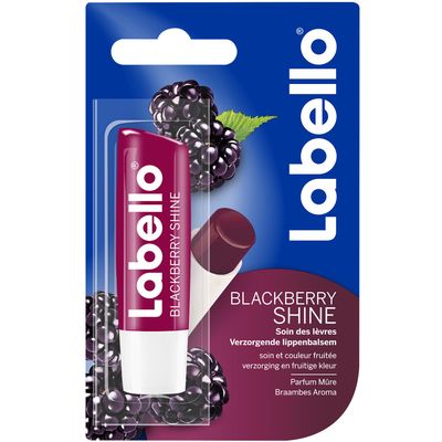 Labello Blackberry Shine Lip Balm, 4.8 g, 4 Pack