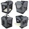 EliteField Soft Folding Dog Crate with 3 Doors, 91.4 x 61 x 71.1 cm, Gray view 4