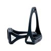 Flexible Plastic Stirrups with Wide Footbed, Black/Black | Compositi view 1