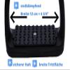 Flexible Plastic Stirrups with Wide Footbed, Black/Black | Compositi view 4
