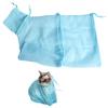 Carykon Adjustable Multi-Functional Polyester Cat Wash Bag, Blue view 1
