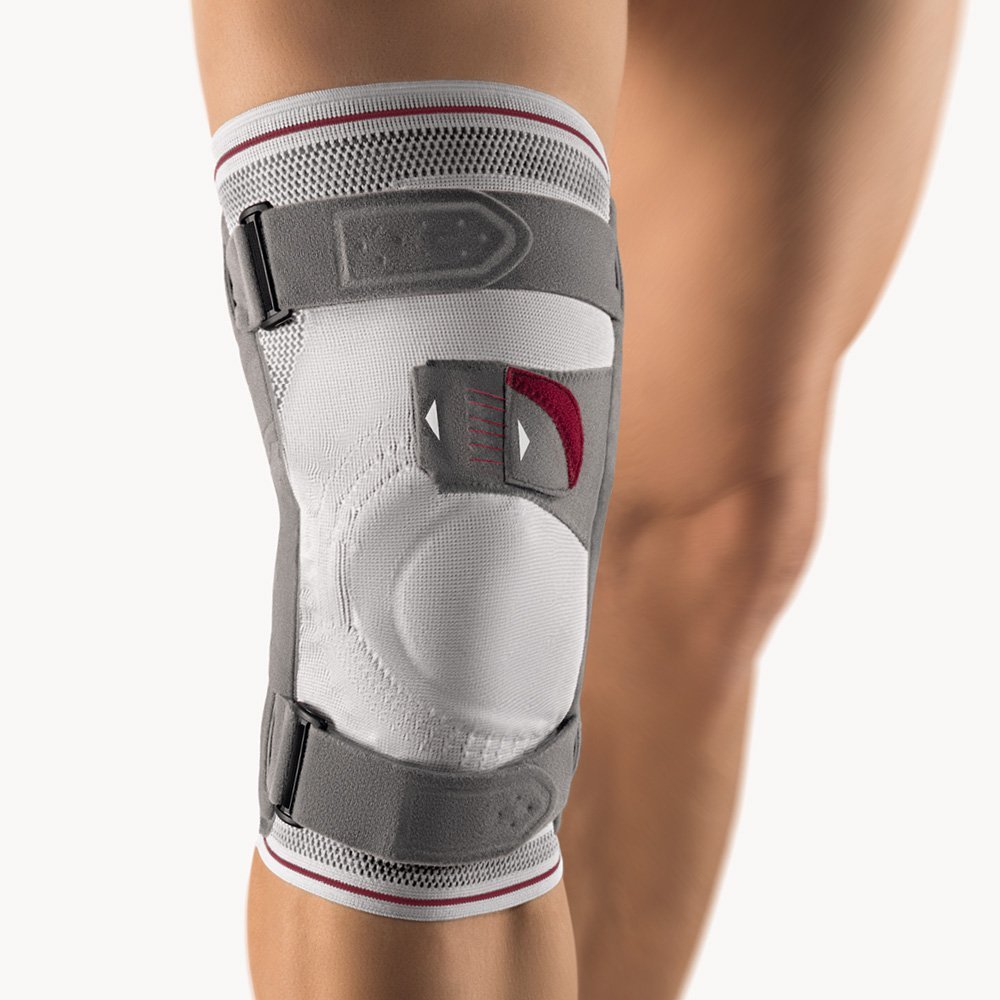Bort Asymmetric Plus Knee Support, Silver