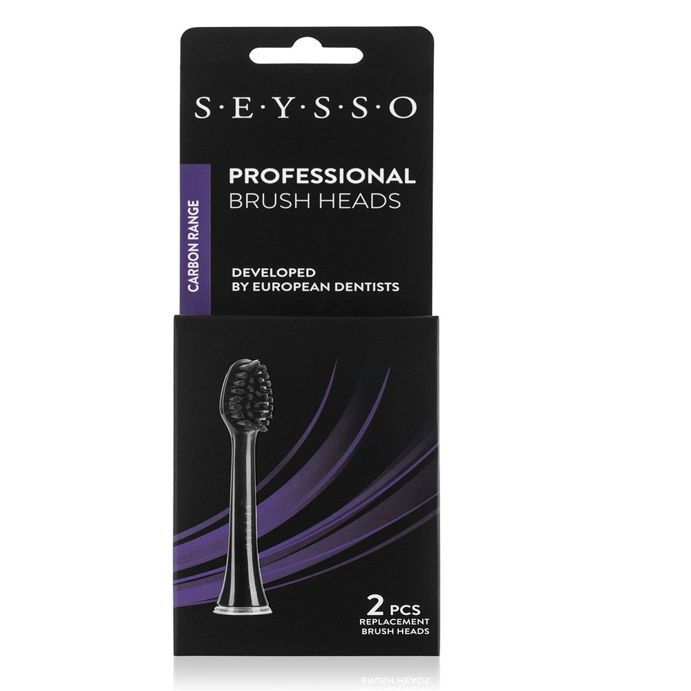 SEYSSO 2-Pack Professional Replacement Brush Heads Compatible with SEYSSO Sonic Toothbrushes