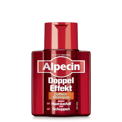 Alpecin Double-Effect Caffeine Shampoo, 1 x 200 ml – For Hereditary Hair Loss and Dandruff