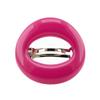 1-Pc. Open Oval Hair Clip, 9.5 x 6 cm, Pink - Made in Germany - WeLoveBeads view 2