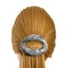 1-Pc. Open Oval Hair Clip, 9.5 x 6 cm, Pink - Made in Germany - WeLoveBeads view 4