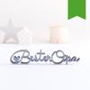 KLEINLAUT 3D “Bester Opa” Wooden Sign, Green, 15 x 3.1 cm view 1