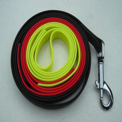 Angel for Pets MJH Beta BioThane Leash 2m Long/13mm Black Red Yellow
