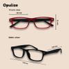 OPULIZE UV Reader Matte Black Reading Glasses, Unisex, +3.00 UVR033BLK view 3